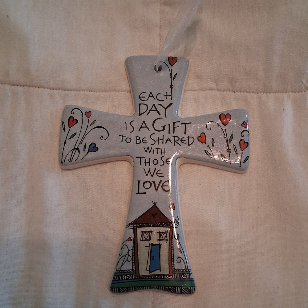 Decorative Cross with Inspirational Quote